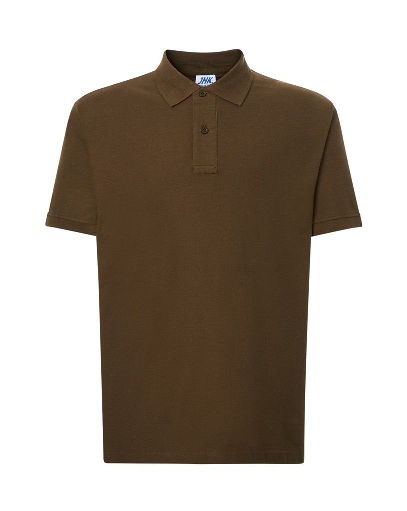 Koszulka Polo Klasyczna Bawełniana Pika JHK510 - Khaki