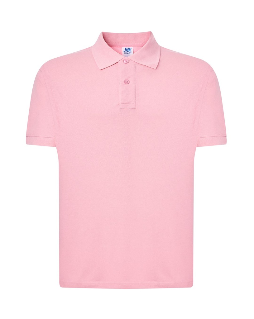 Koszulka Polo Klasyczna Bawelniana Pika JHK510 - Pink