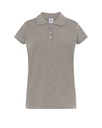 Koszulka Polo Damska Slim Bawelniana Pique JHK511 - Grey Melange