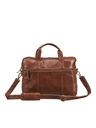 Torba podróżna Leather Line Briefcase 158951 - Cognac