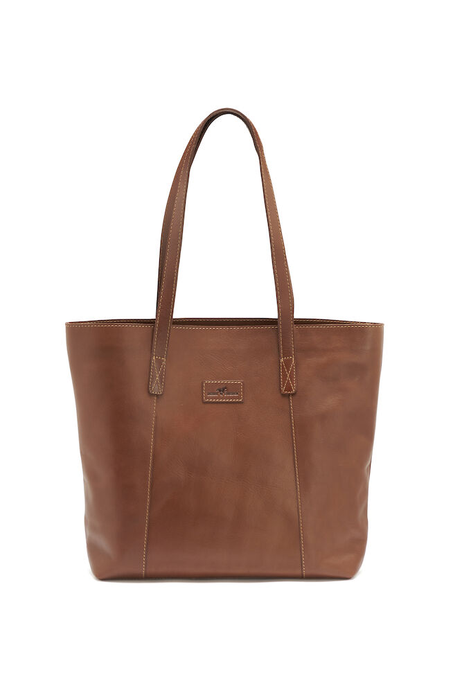 Torba Leather Line Tote Cognac One Size 158956 - Cognac