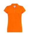 Koszulka Polo Damska Slim Bawelniana Pique JHK511 - Orange