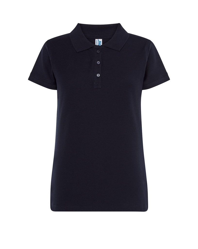 Koszulka Polo Damska Slim Bawelniana Pique JHK511 - Navy
