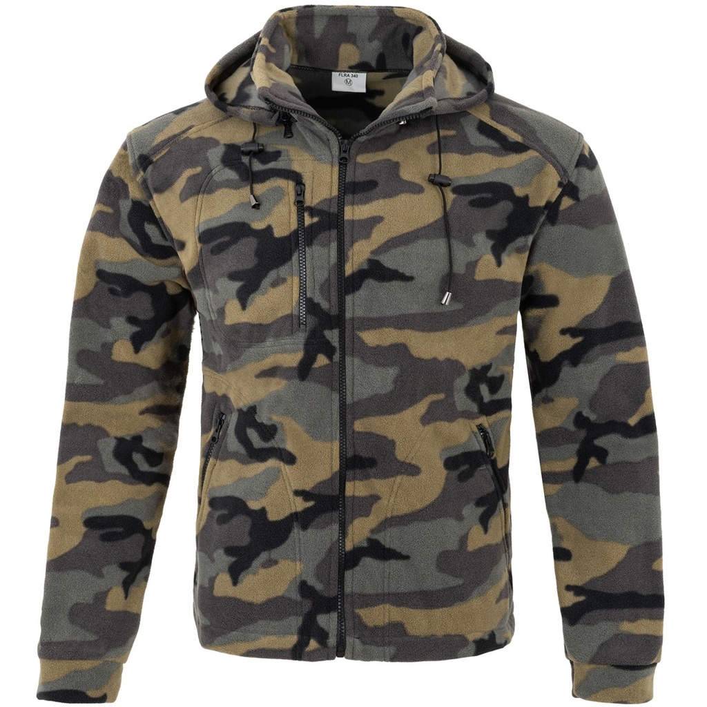 Polar meski FLRA 340 FLRA 340 RD/BK FLRA 340 BUS HOOD - Camouflage