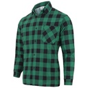 T-shirt Bawełniany KOSZULA FLANELOWA - ZIELONA