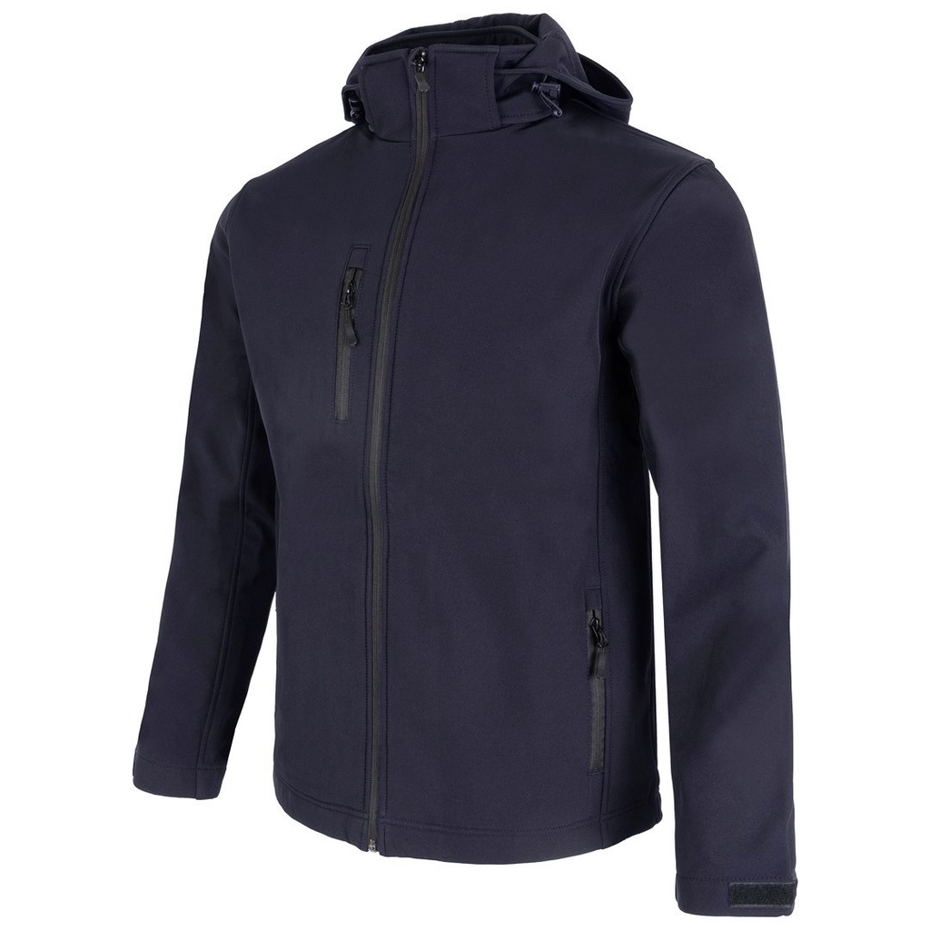 Bluza z Kapturem Rozpinana Poliestrowa MOONTEX SOFTSHELL KING - Navy