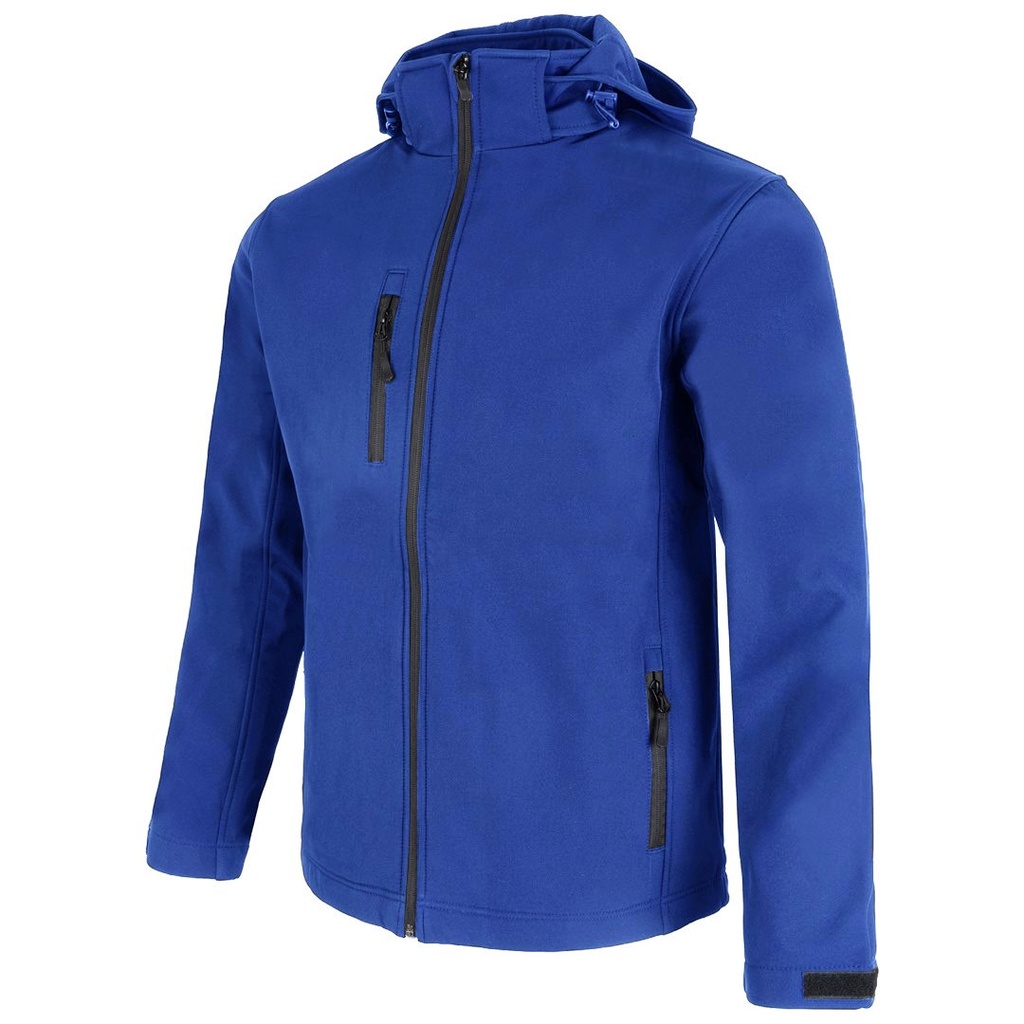 Bluza z Kapturem Rozpinana Poliestrowa MOONTEX SOFTSHELL KING - Royal Blue
