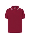 Koszulka Polo Dziecięca PKID 210 - Burgundy/White