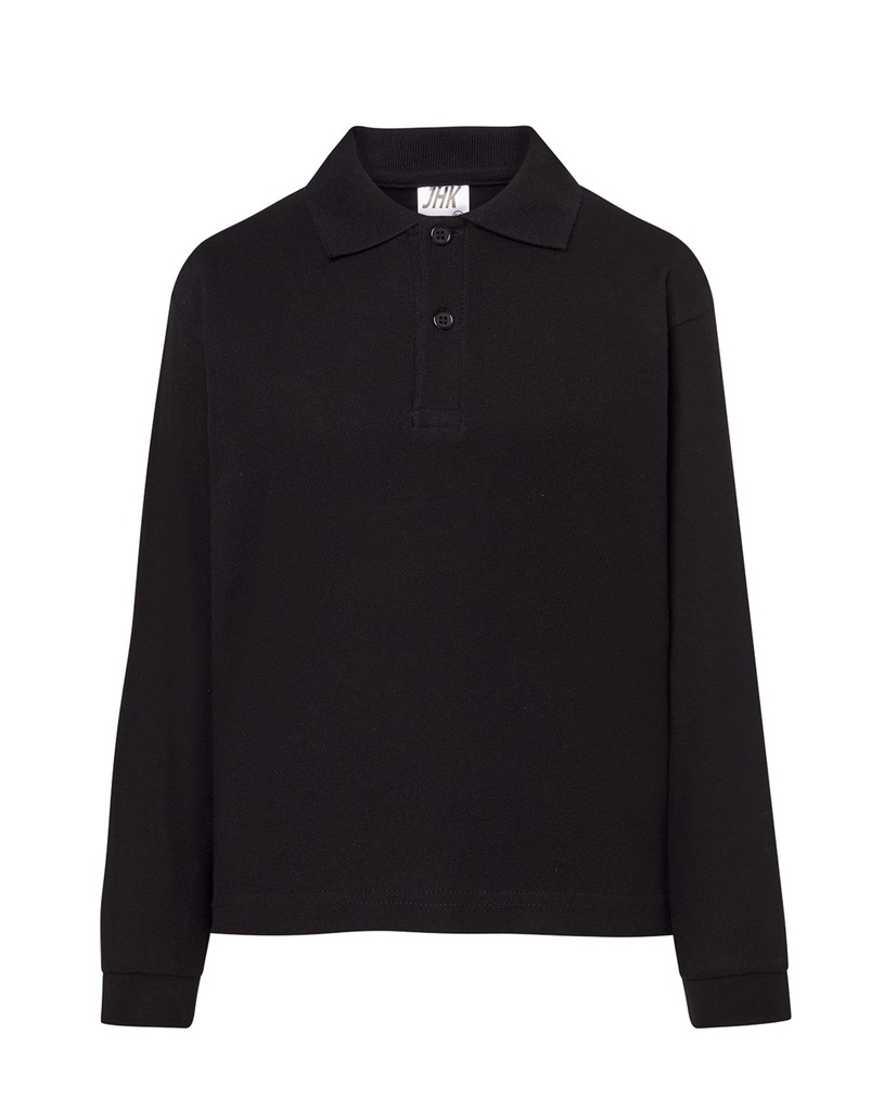 Koszulka Polo Dziecięca PKID 210 LS - Black