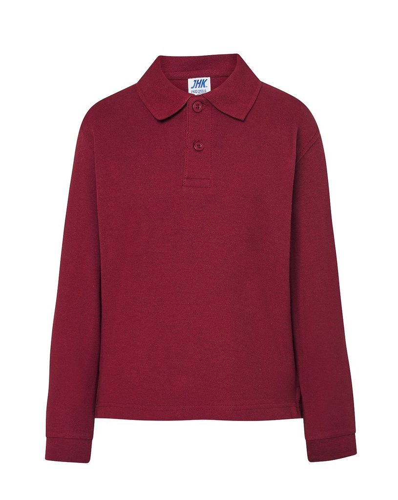 Koszulka Polo Dziecięca PKID 210 LS - Burgundy