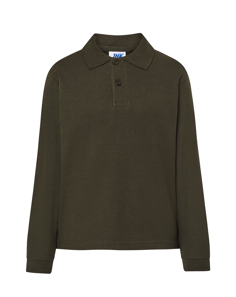 Koszulka Polo Dziecięca PKID 210 LS - Forest Green