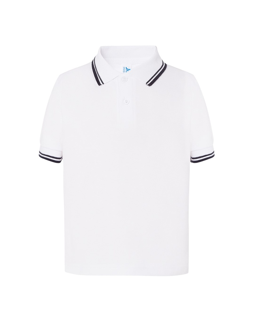 Koszulka Polo Dziecięca PKID 210 - White/Navy