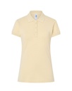 Koszulka Polo Damska Slim Bawelniana Pique POPL 200 - Buttercream