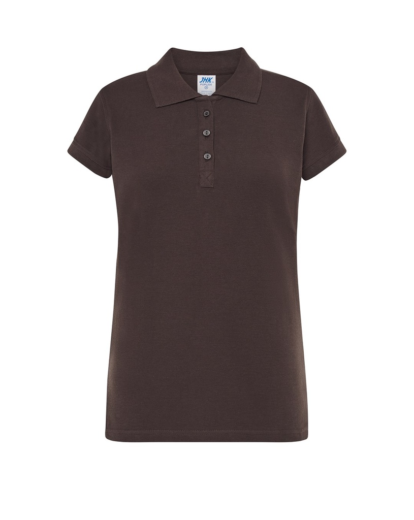 Koszulka Polo Damska Slim Bawelniana Pique POPL 200 - Graphite