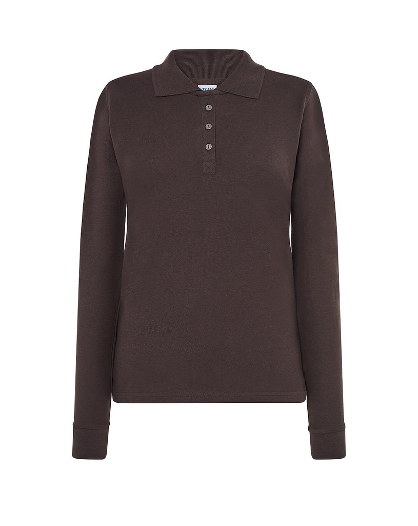 Koszulka Polo Damska Slim POPL 200 LS - Graphite