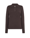 Koszulka Polo Damska Slim POPL 200 LS - Graphite