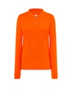 Koszulka Polo Damska Slim POPL 200 LS - Orange