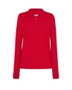 Koszulka Polo Damska Slim POPL 200 LS - Red