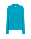 Koszulka Polo Damska Slim POPL 200 LS - Turquoise