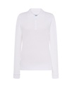 Koszulka Polo Damska Slim POPL 200 LS - White