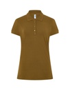 Koszulka Polo Damska Slim Bawelniana Pique JHK511 - OCHER