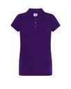 Koszulka Polo Damska Slim Bawelniana Pique JHK511 - Purple