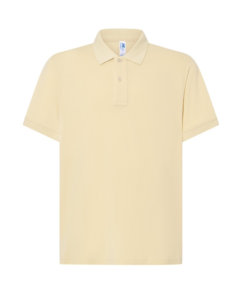 Koszulka Polo Klasyczna Bawelniana Pika JHK510 - Buttercream