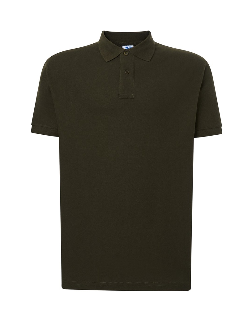 Koszulka Polo Klasyczna Bawelniana Pika JHK510 - Forest Green