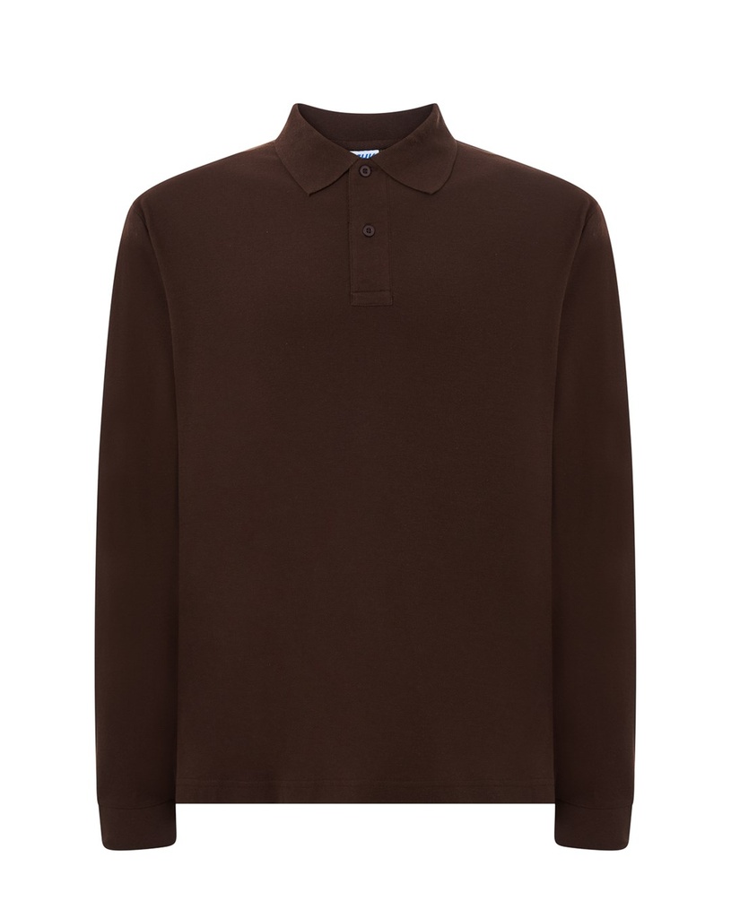 T-shirt z Długim Rękawem Bawełniany PORA 210 LS - Chocolate