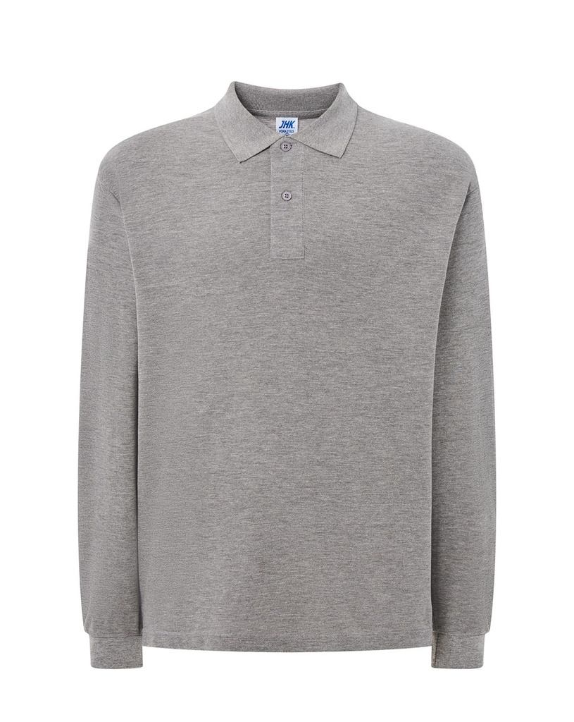T-shirt z Długim Rękawem Bawełniany PORA 210 LS - Grey Melange