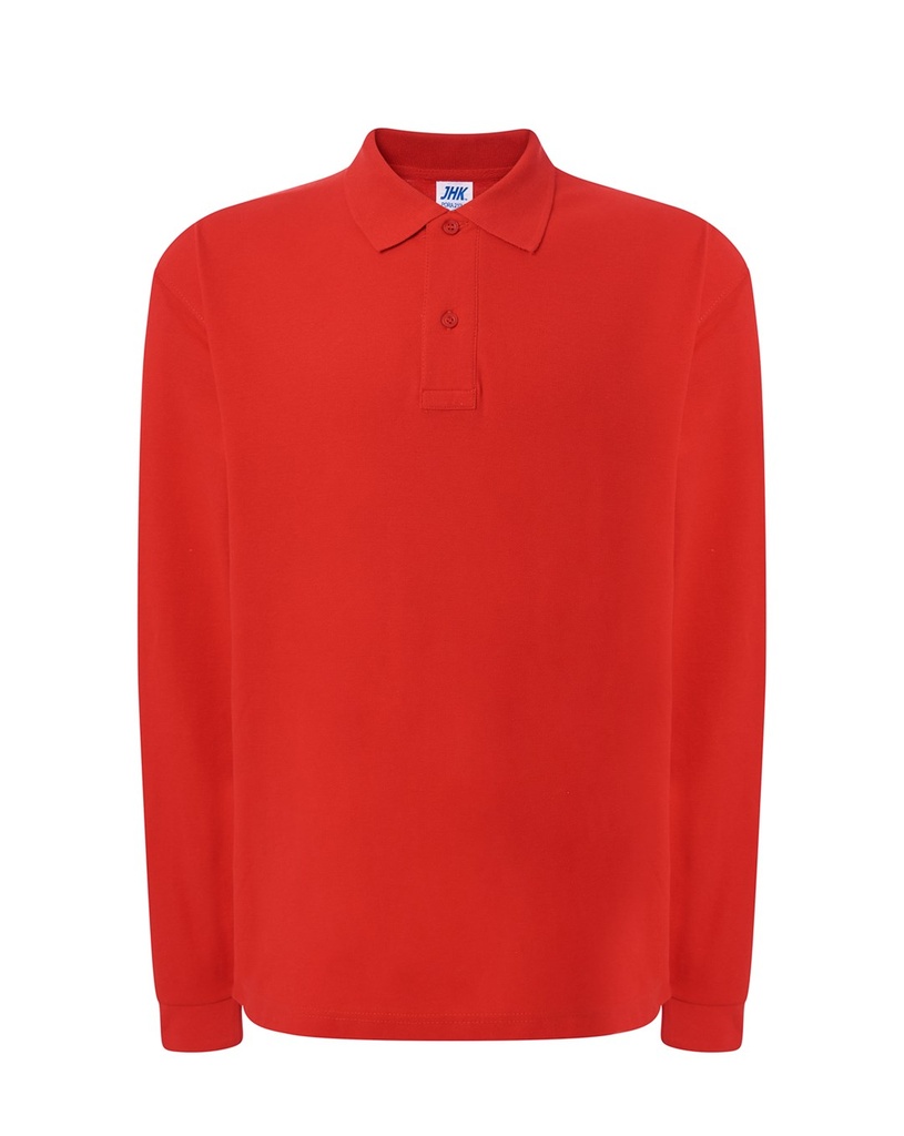 T-shirt z Długim Rękawem Bawełniany PORA 210 LS - Red