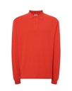 T-shirt Slim z Długim Rękawem Bawełniany PORA 210 LS - Warm Red