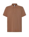 Koszulka Polo Klasyczna Bawelniana Pika JHK510 - Mocha Mousse