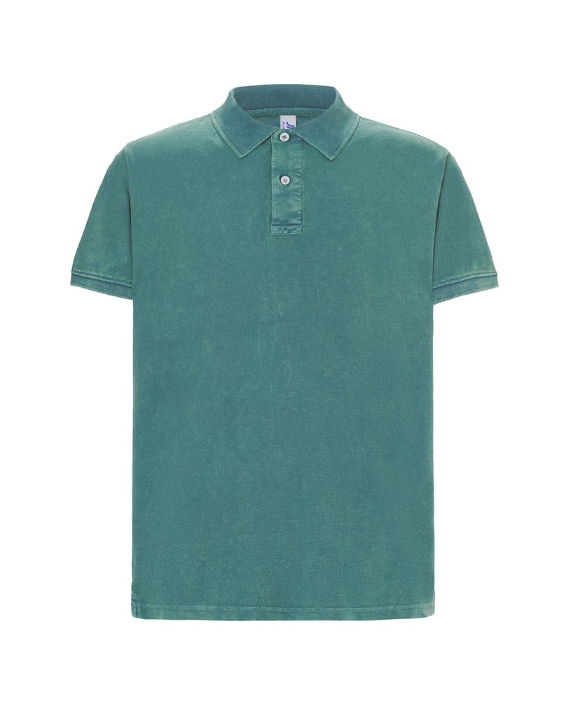 Koszulka Polo Klasyczna Bawelniana Pika JHK510 - Olive Wash