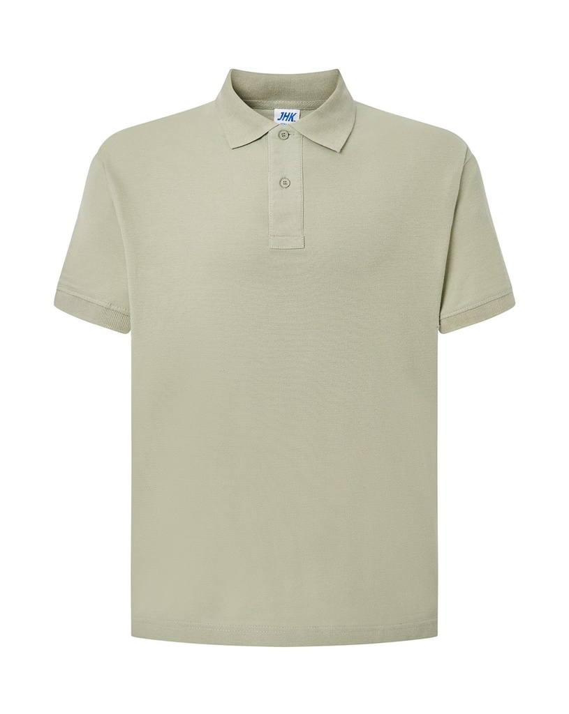 Koszulka Polo Klasyczna Bawelniana Pika JHK510 - Pale Green