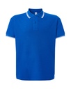 Koszulka Polo Klasyczna Bawelniana Pika JHK510 - Royal Blue/White