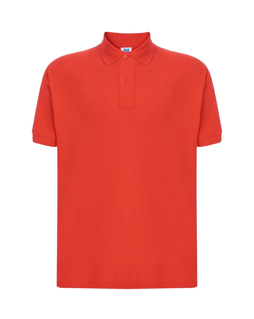 Koszulka Polo Klasyczna Bawelniana Pika PORA 210 - Warm Red