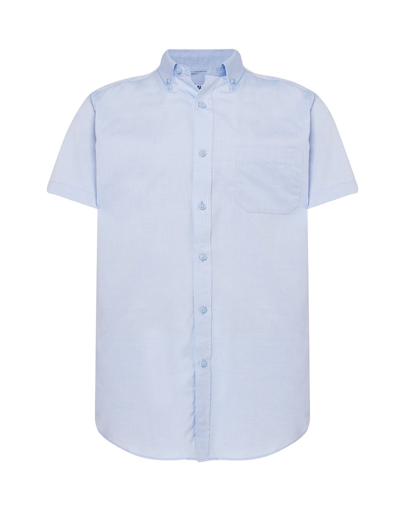 T-shirt Slim Bawełniany SHA OXFSS - Sky Blue