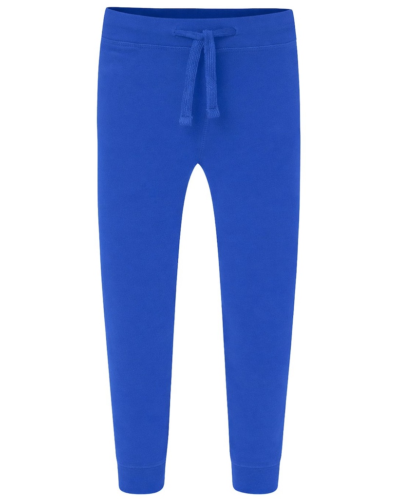 Spodnie Dziecięce Sportowy Bawełniane SWPANTSK240 KID PANTS CUFF FRENCH TERRY - Royal Blue