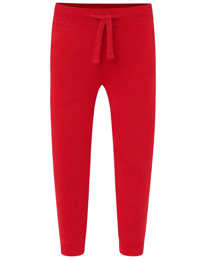 Spodnie Dziecięce Sportowy Bawełniane SWPANTSK240 KID PANTS CUFF FRENCH TERRY - Red