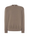 Bluza Unisex Klasyczna Poliester Bawełna SWRA 290 - Brown Dark