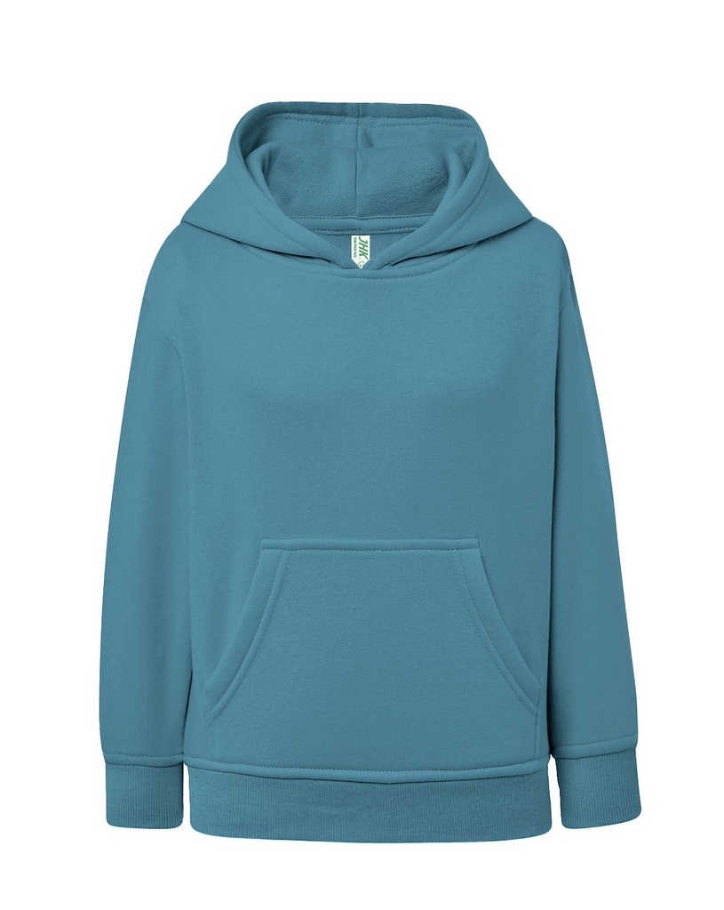Bluza Dziecięca z Kapturem Rozpinana Poliestrowa SWRK KNG - Petrol Blue