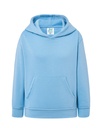 Bluza Dziecięca z Kapturem Rozpinana Poliestrowa SWRK KNG - Sky Blue