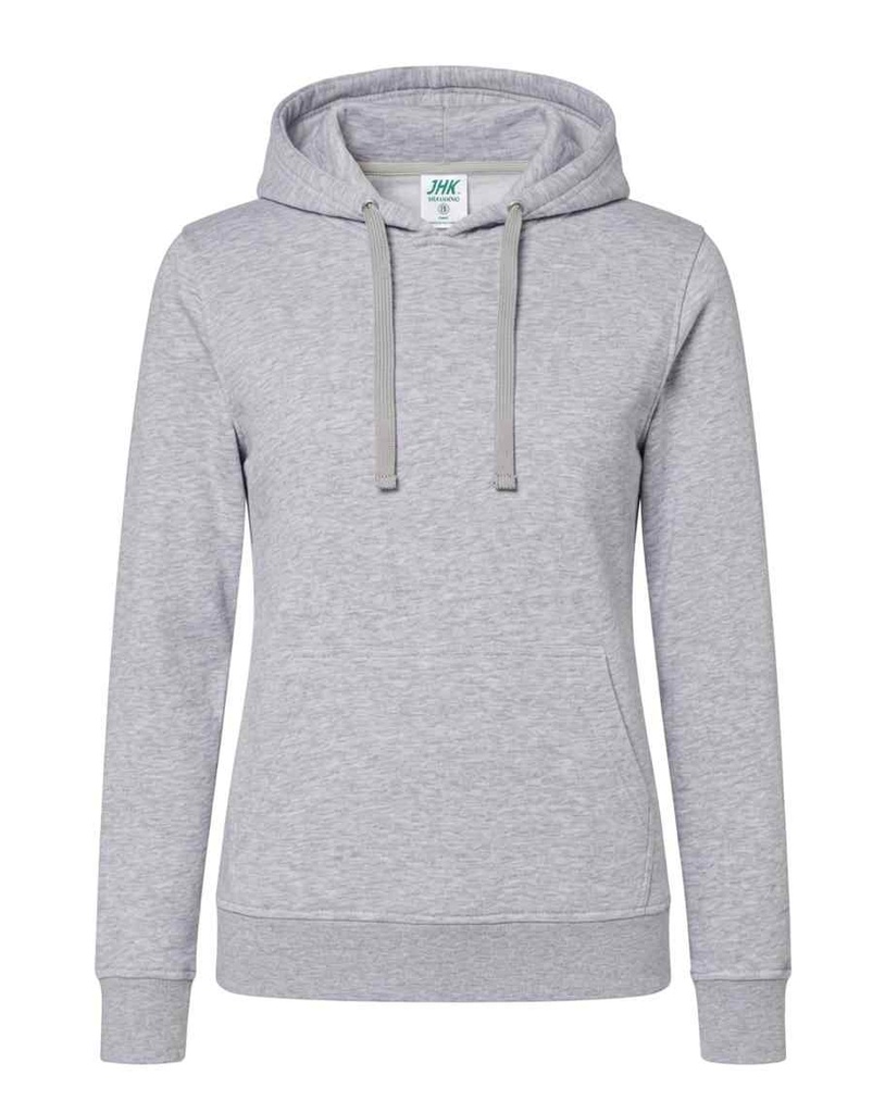 Bluza Damska Slim z Kapturem Poliestrowa SWUL KNG - Ash Melange