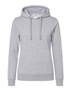 Bluza Damska Slim z Kapturem Poliestrowa SWUL KNG - Ash Melange