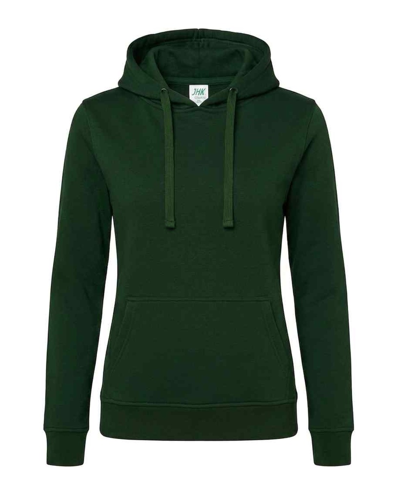 Bluza Damska Slim z Kapturem Poliestrowa SWUL KNG - Bottle Green