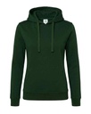 Bluza Damska Slim z Kapturem Poliestrowa SWUL KNG - Bottle Green