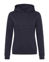 Bluza Damska Slim z Kapturem Poliestrowa SWUL KNG - Denim
