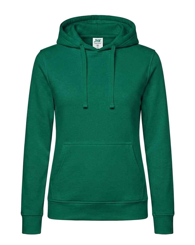 Bluza Damska Slim z Kapturem Poliestrowa SWUL KNG - Kelly Green