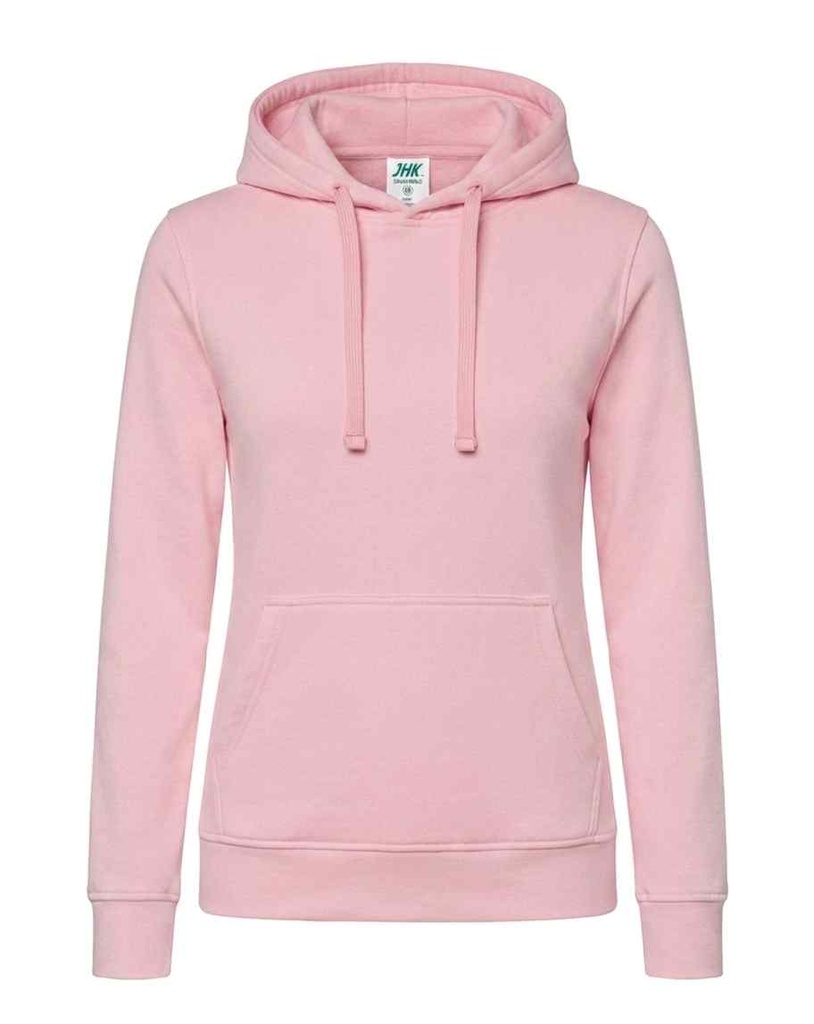 Bluza Damska Slim z Kapturem Poliestrowa SWUL KNG - Pink